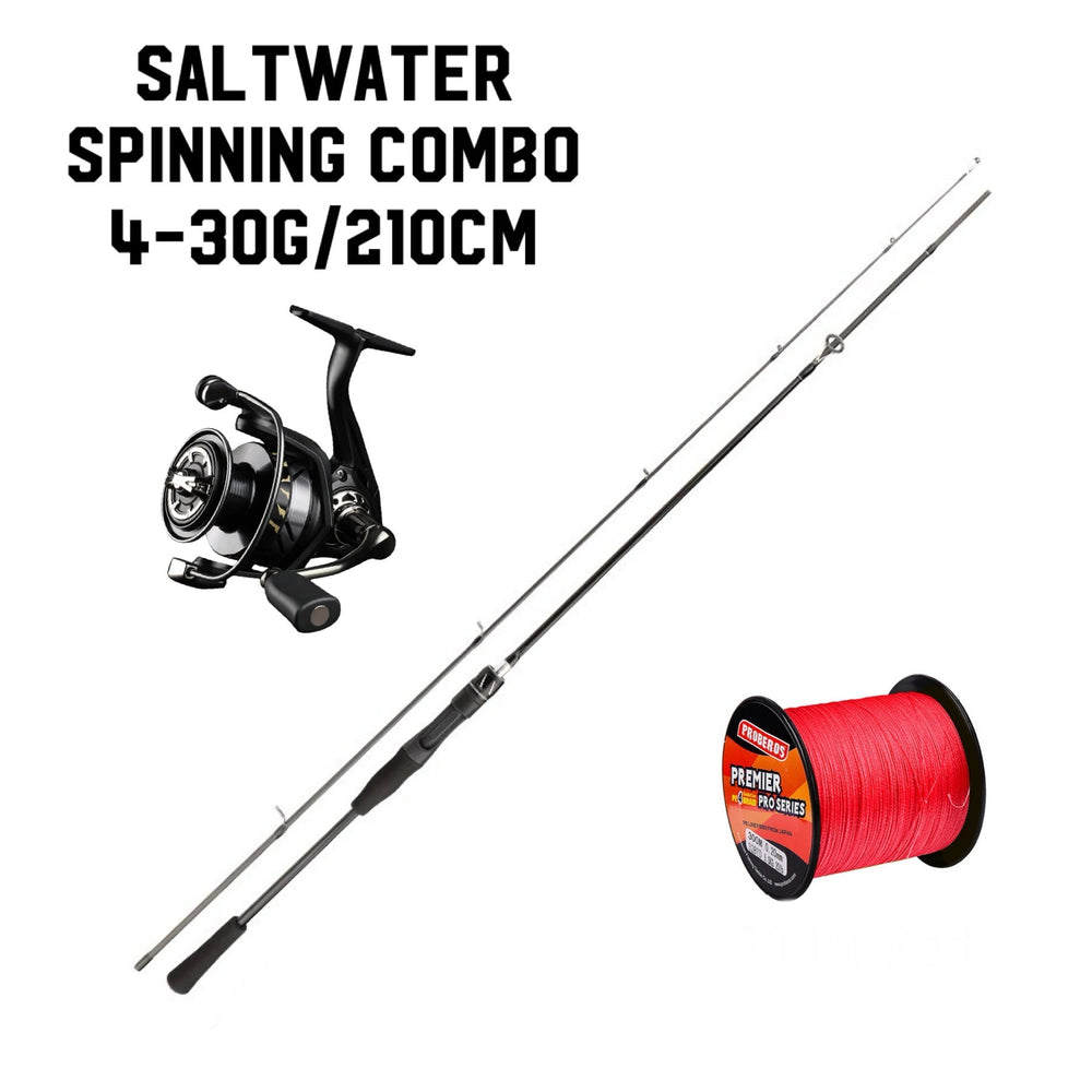 Combo spinning saltwater 4-30g